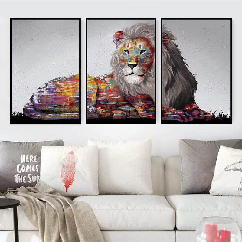 Graffiti Lion Canvas