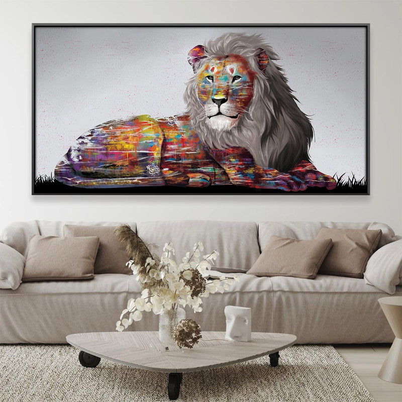 Graffiti Lion Canvas - Single Panel