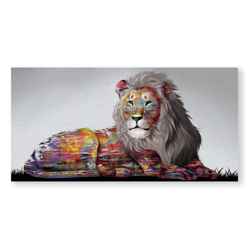 Graffiti Lion Canvas - Single Panel