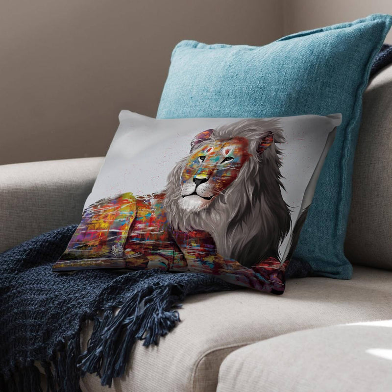 Graffiti Lion Cushion