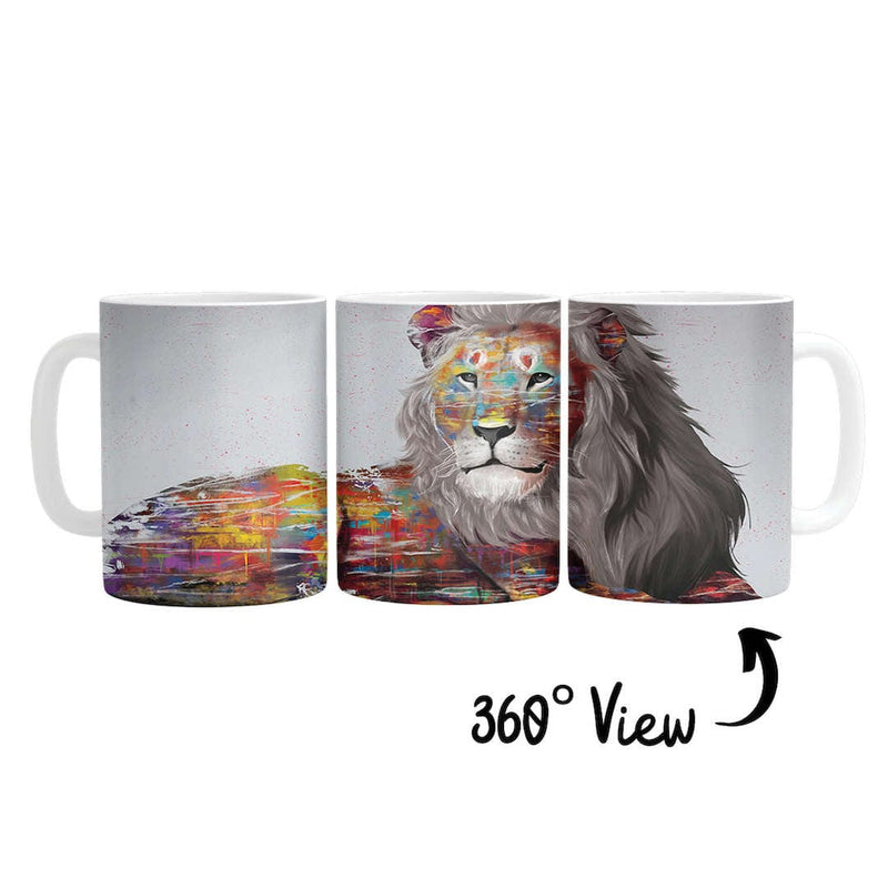 Graffiti Lion Mug