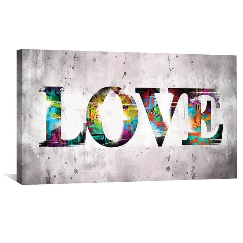 Graffiti Love Canvas