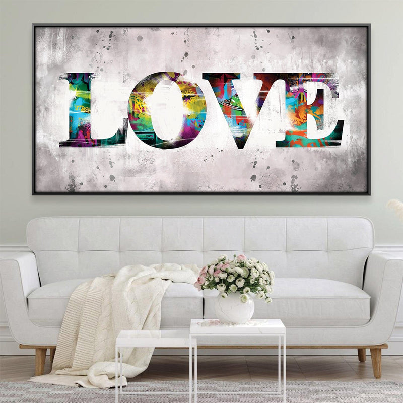 Graffiti Love Canvas