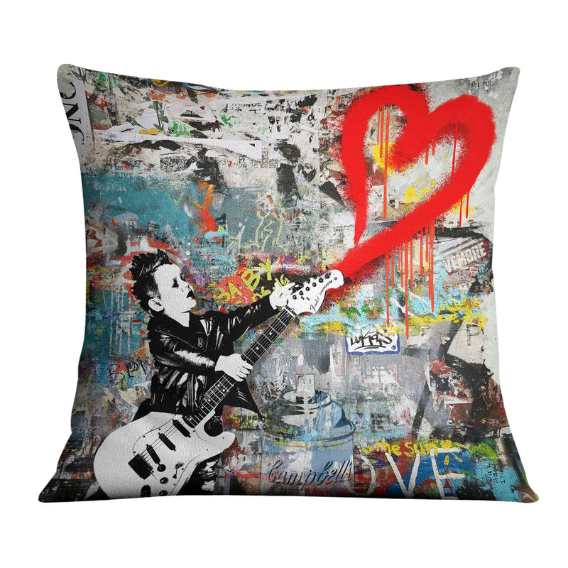 Graffiti Music Cushion