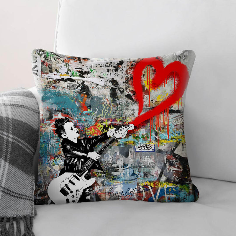 Graffiti Music Cushion