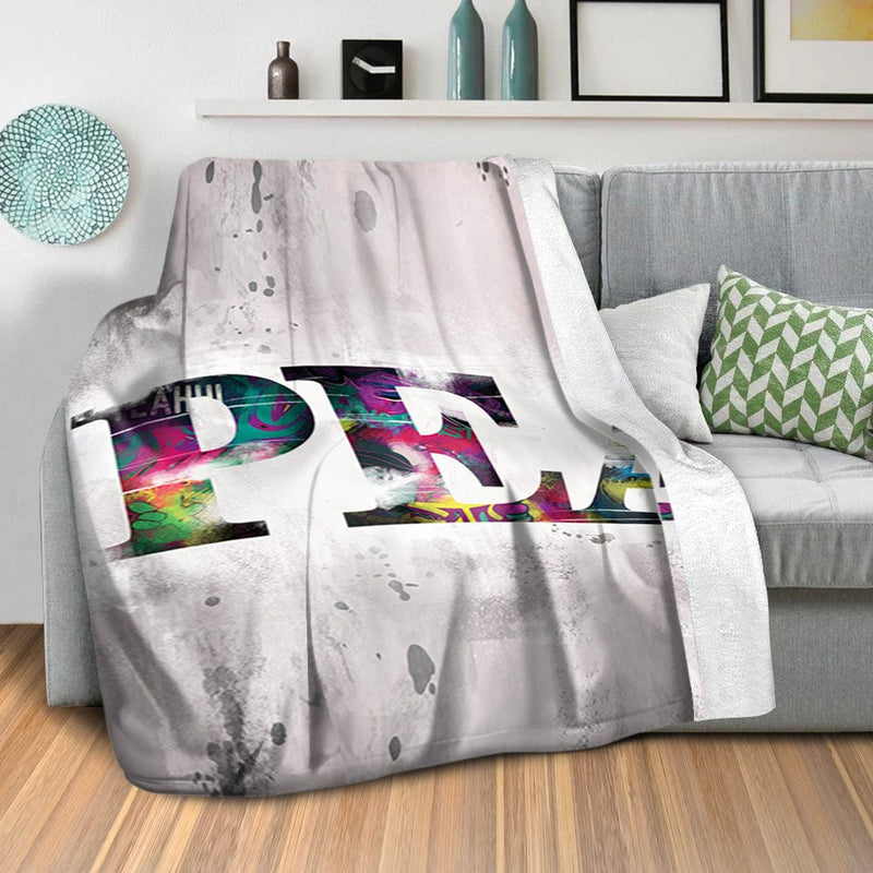 Graffiti Peace Blanket