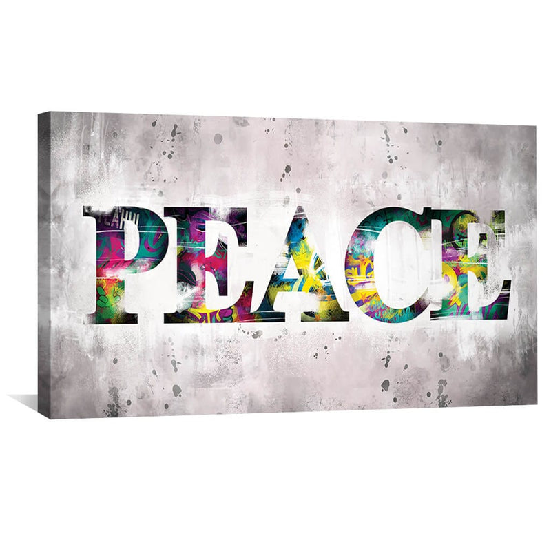 Graffiti Peace Canvas