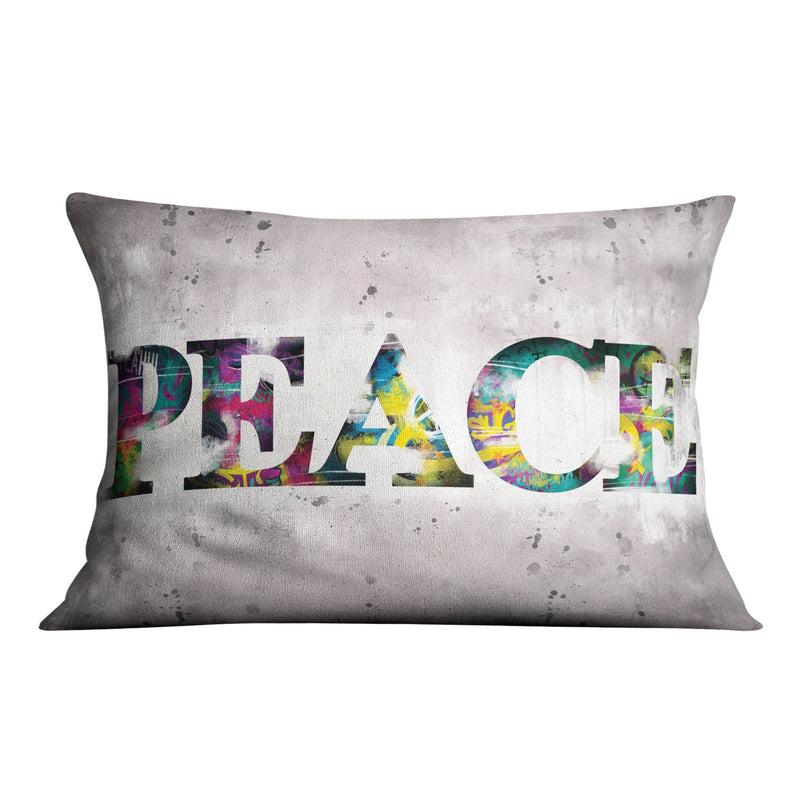 Graffiti Peace Cushion