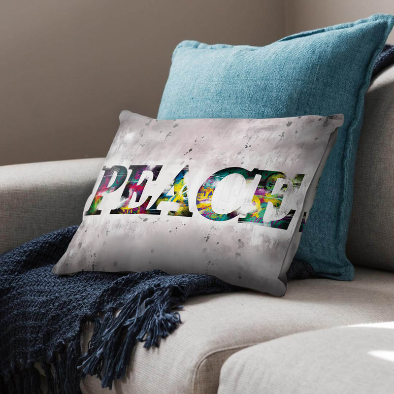 Graffiti Peace Cushion