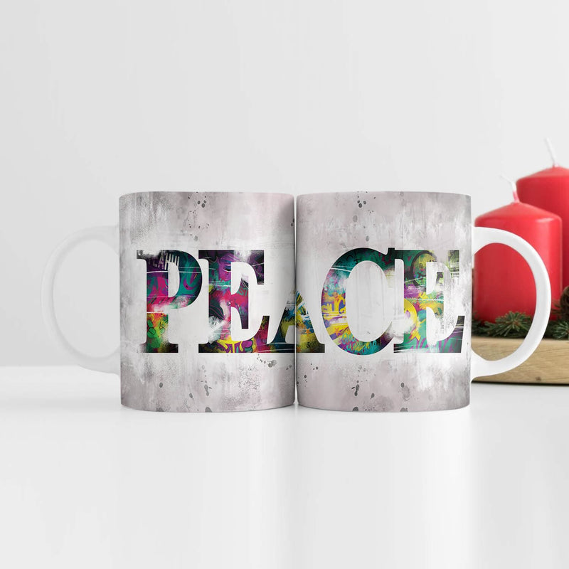 Graffiti Peace Mug