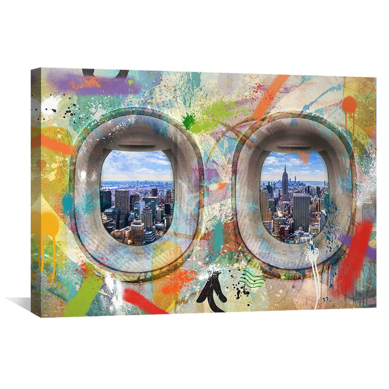 Graffiti Plane - New York Canvas