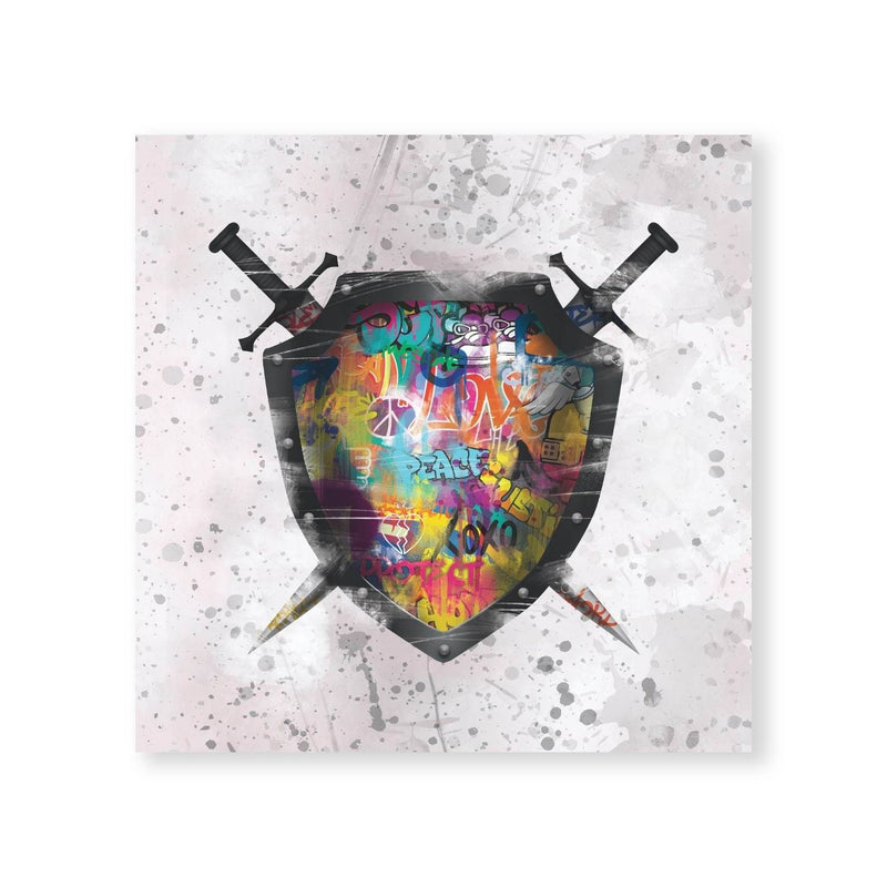 Graffiti Shield Canvas