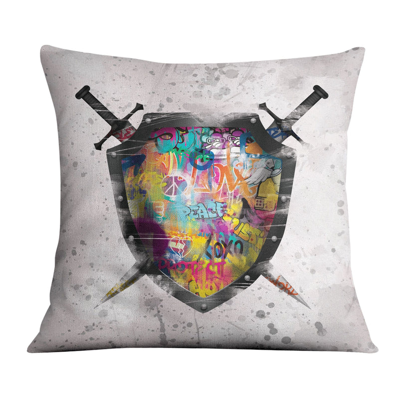 Graffiti Shield Cushion