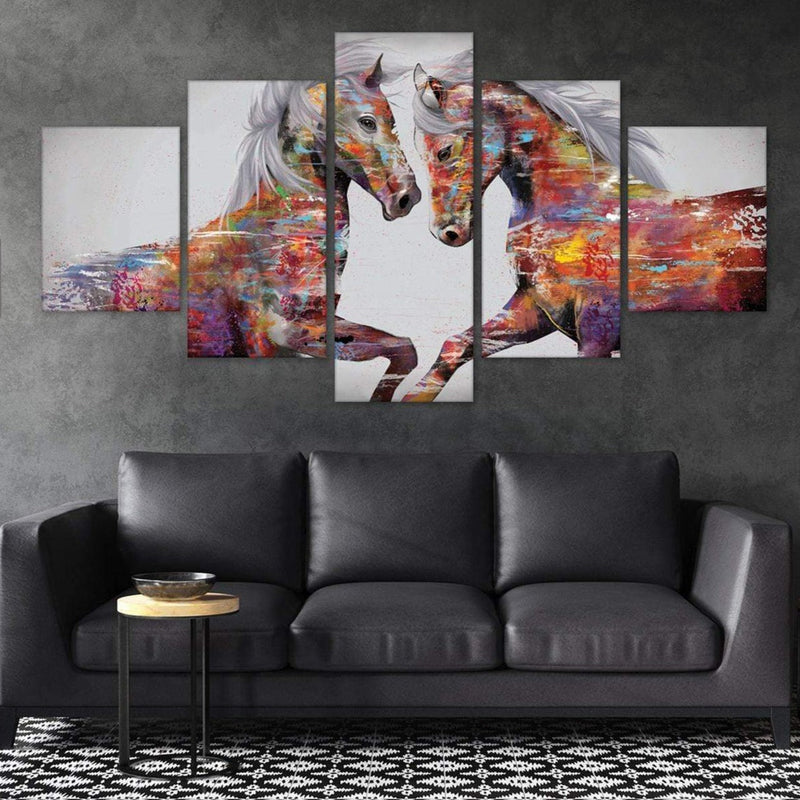 Graffiti Stallion Canvas - 5 Panel