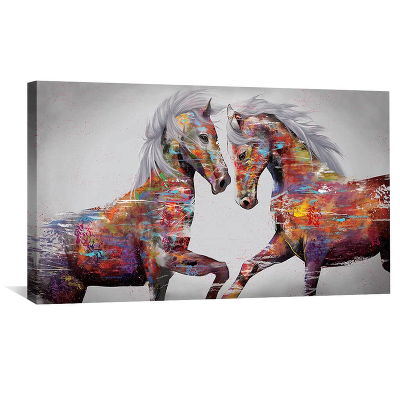 Graffiti Stallion Canvas - Single Panel