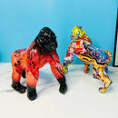 GobekUsa Gorilla Sculpture: Modern Home Decor Baboon Ornament & Abstract Figurine
