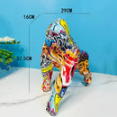 GobekUsa Gorilla Sculpture: Modern Home Decor Baboon Ornament & Abstract Figurine