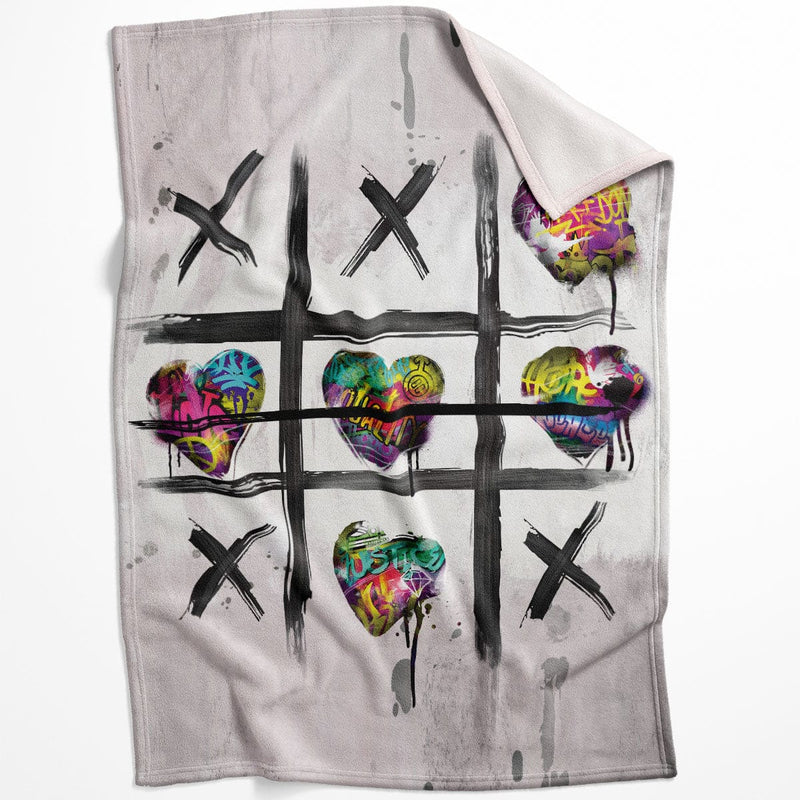 Graffiti Tic Tac Toe Blanket