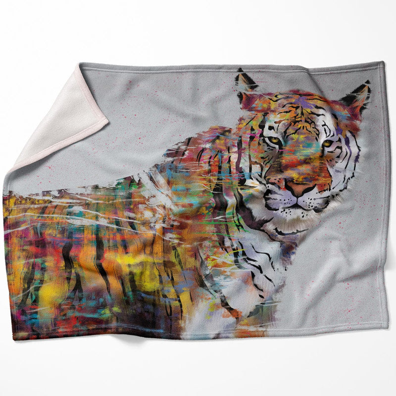 Graffiti Tiger Blanket