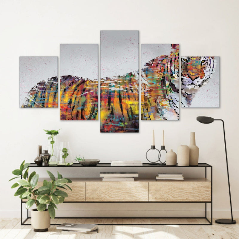 Graffiti Tiger Canvas - 5 Panel