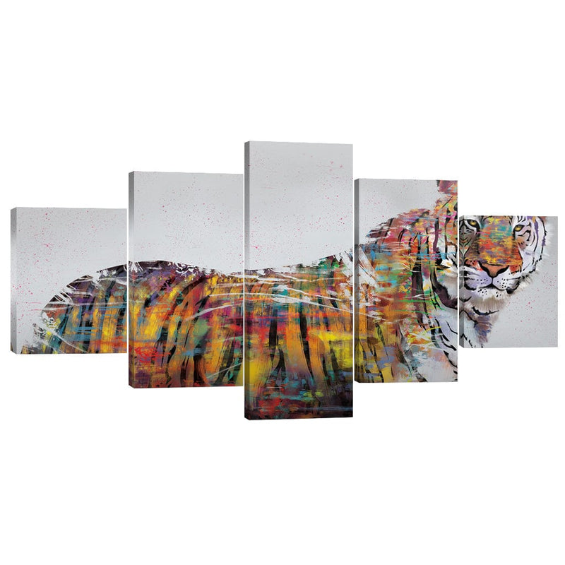 Graffiti Tiger Canvas - 5 Panel