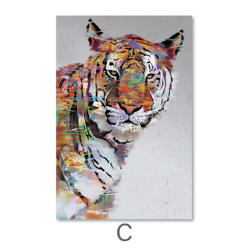 Graffiti Tiger Canvas