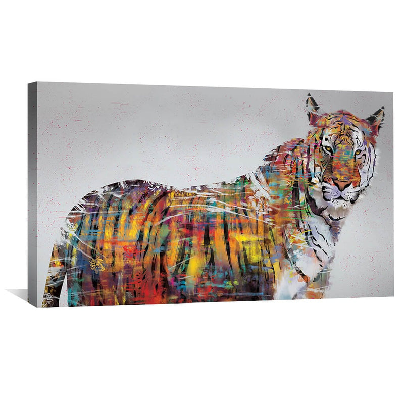 Graffiti Tiger Canvas - Single Panel