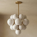 Grape Cluster Alabaster Spherical Chandelier