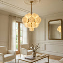 Grape Cluster Alabaster Spherical Chandelier