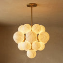 Grape Cluster Alabaster Spherical Chandelier