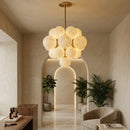 Grape Cluster Alabaster Spherical Chandelier