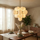 Grape Cluster Alabaster Spherical Chandelier