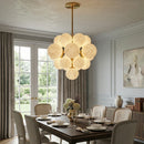Grape Cluster Alabaster Spherical Chandelier