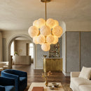 Grape Cluster Alabaster Spherical Chandelier