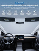 Graphene Front Windshield Sunshade for Model 3 Highland / Model Y Juniper