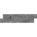 Graphite Black Rock Face Marble Ledger Panel 6x24