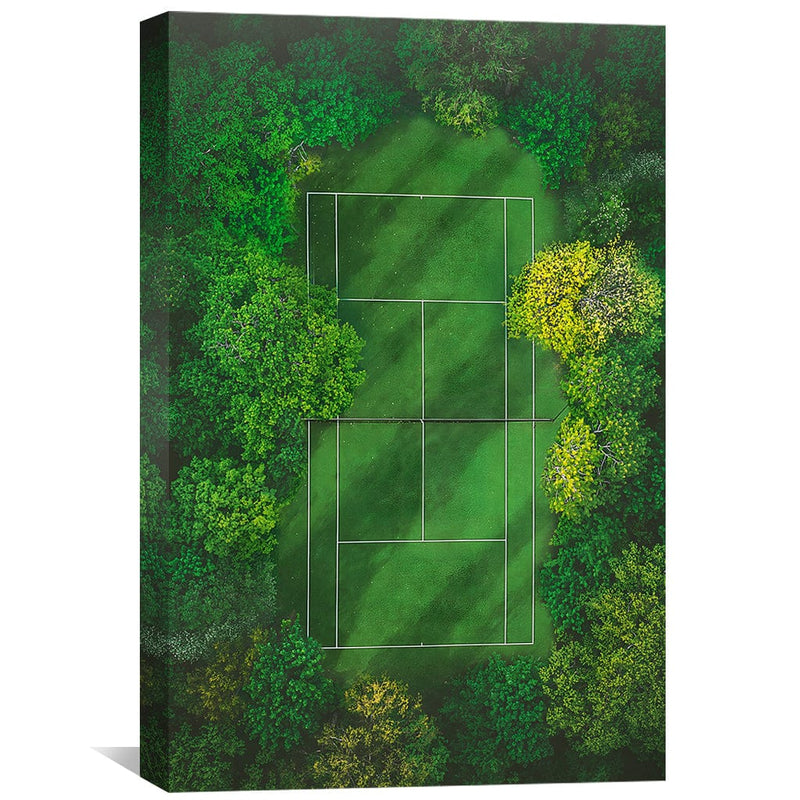 Grass Court Forest Canvas