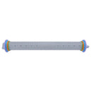 Gray adjustable silicone rolling pin with colorful rings kitchen tool by Decorbites
