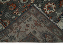 Charcoal Ivory Hand Knotted Wool Area Rug Traditional Oushak Design by The Rug Decor