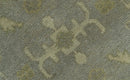 Gray And Beige Traditional Oushak Design Hand Knotted 5.6x8.6 wool area rug by The Rug Decor