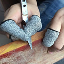 Gray and black anti-cut finger protector sleeves kitchen tool set by Decorbites