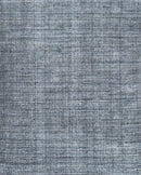 Hand Loomed Wool and Viscose Area Rug 5x8 - Modern Gray and Black Striped Design