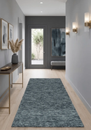 Gray and Charcoal Hand Tufted Solid Natural Wool Area Rug - Contemporary Modern Design by The Rug Decor