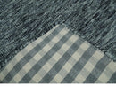 Gray and Charcoal Hand Tufted Solid Natural Wool Area Rug - Contemporary Modern Design by The Rug Decor