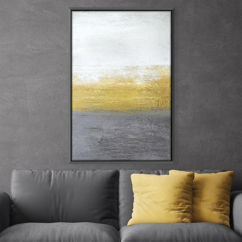 Gray And Gold Canvas