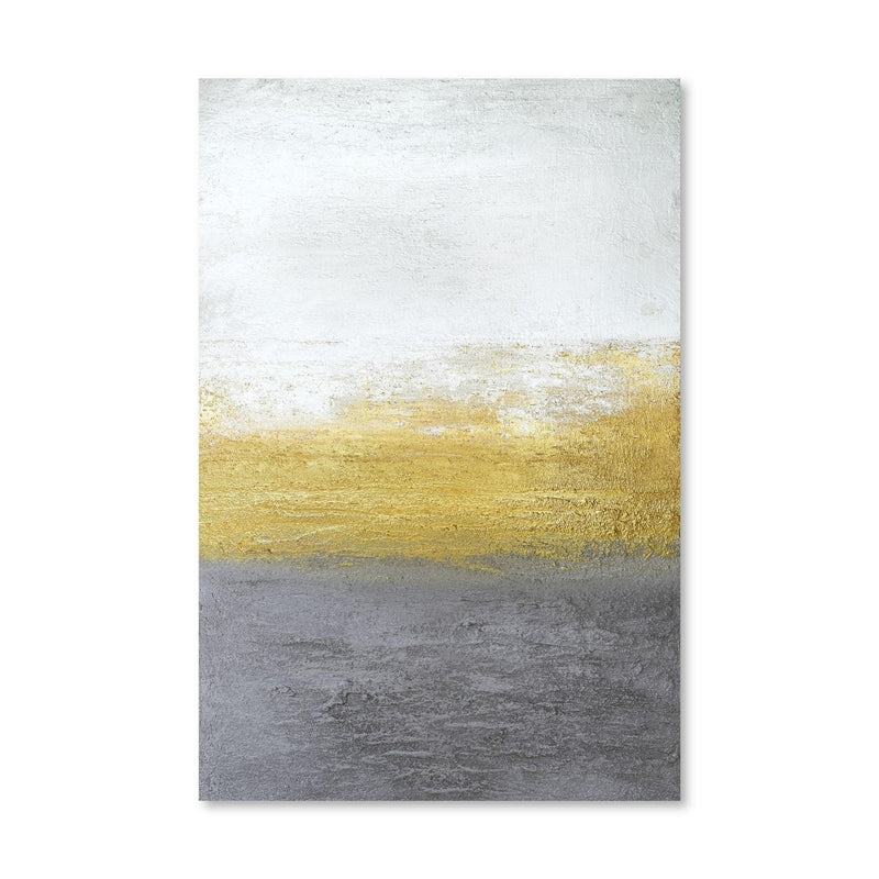 Gray And Gold Canvas