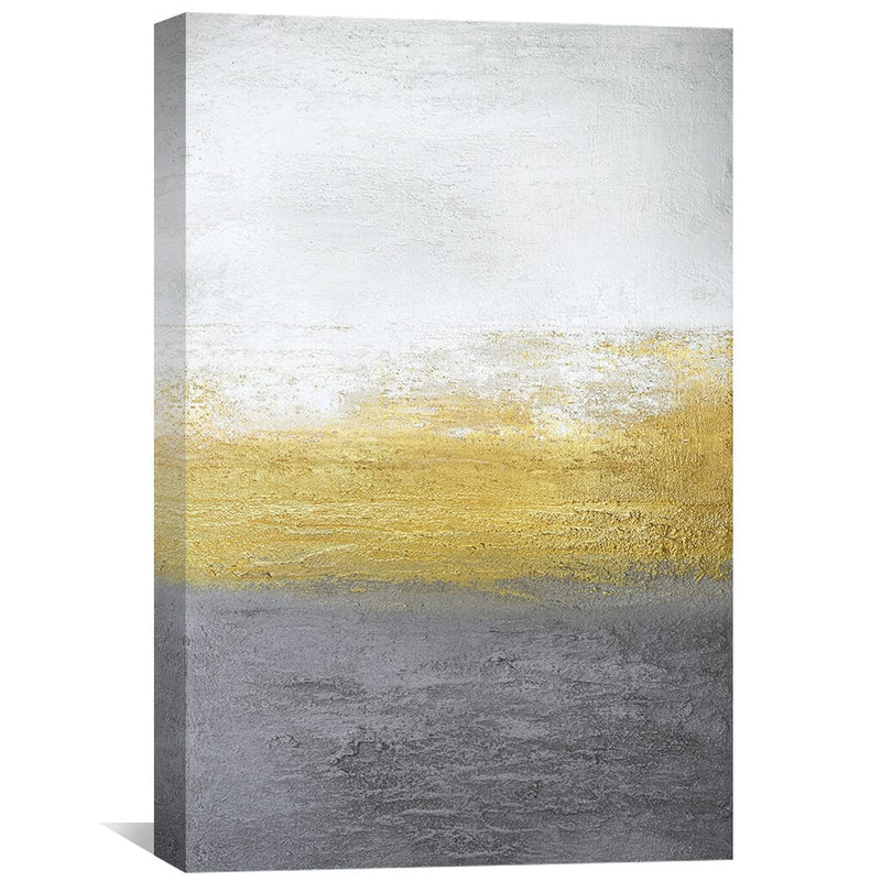 Gray And Gold Canvas