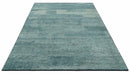 Gray, Beige and Silver contemporary Hand knotted 9x12 wool Area Rug by The Rug Decor