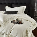 GobekUsa Egyptian Cotton Luxury Hotel Bedding Set: Duvet, Sheet, Pillowcases