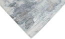Modern Abstract Gray and Ivory Hand Loom Viscose 5x8 Area Rug